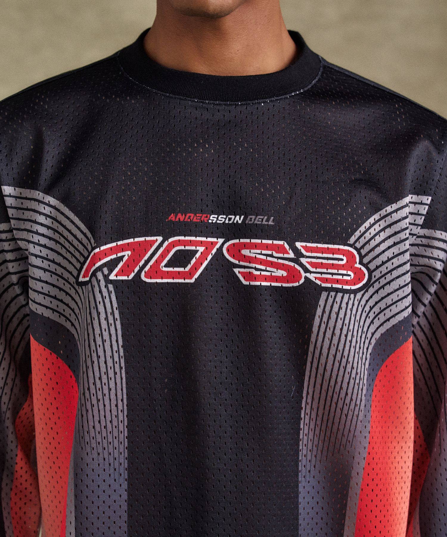 MUSINSA | ANDERSSON BELL Mesh Racing L/S T-shirt atb1296m