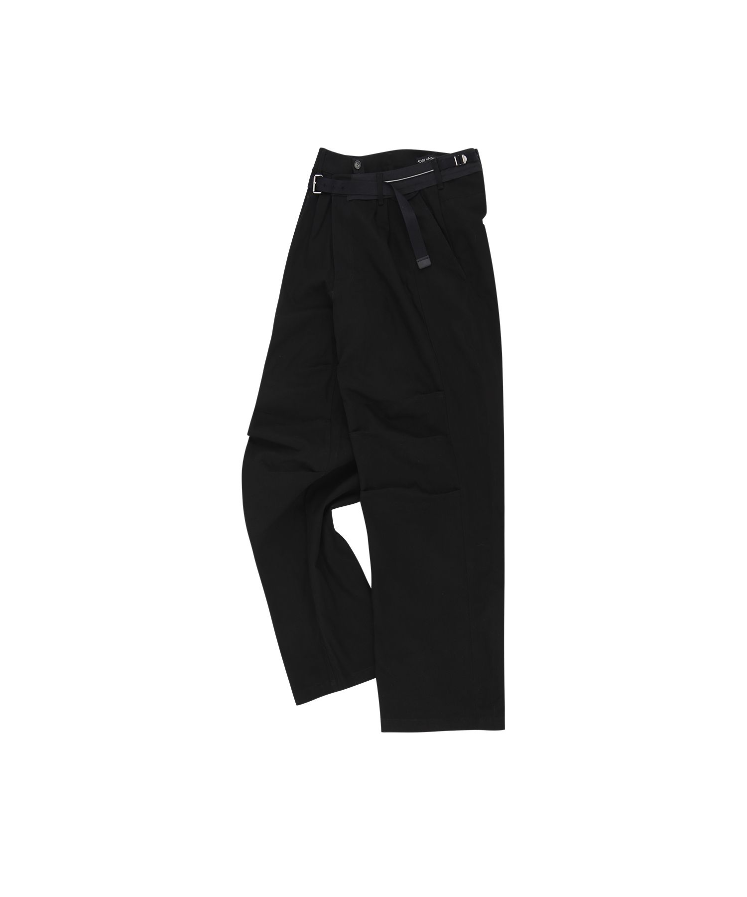 [ANDERSSON BELL] ★UNISEX BLACK CROSS-OVER WIDE JEANS Andersson Bell cross-over Wide Jeans | Black | FARFETCH