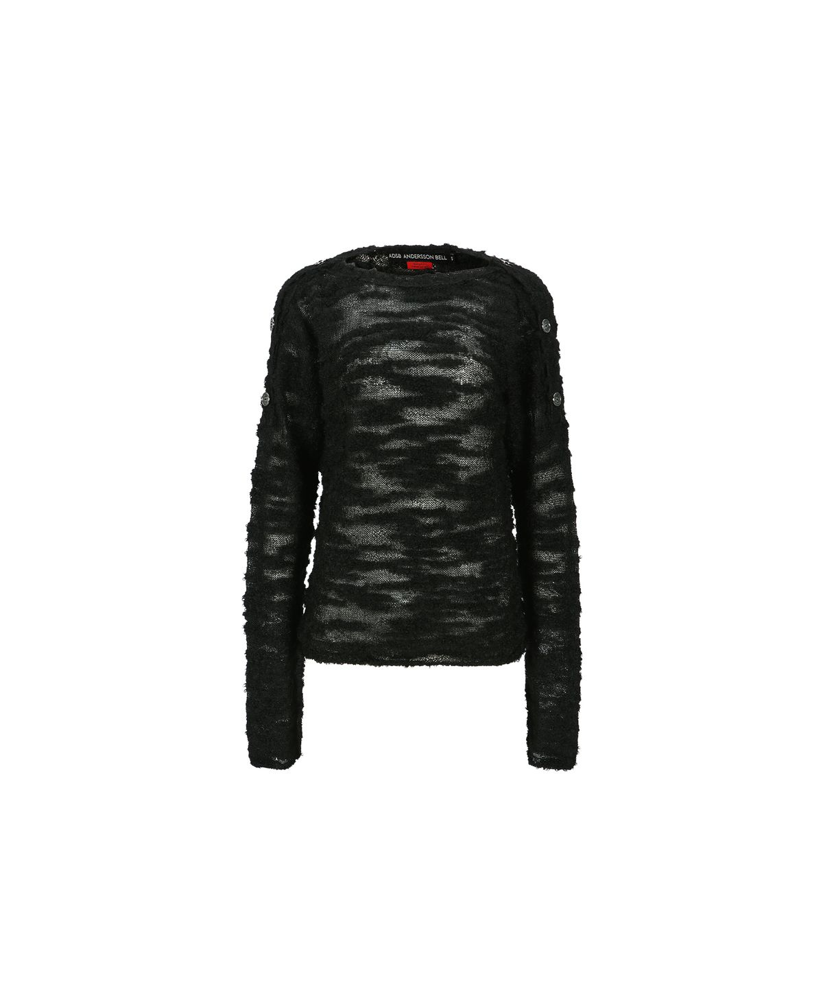 앤더슨벨(ADSB ANDERSSON BELL) 피피 버튼 풀오버 니트 atb1261w(BLACK)