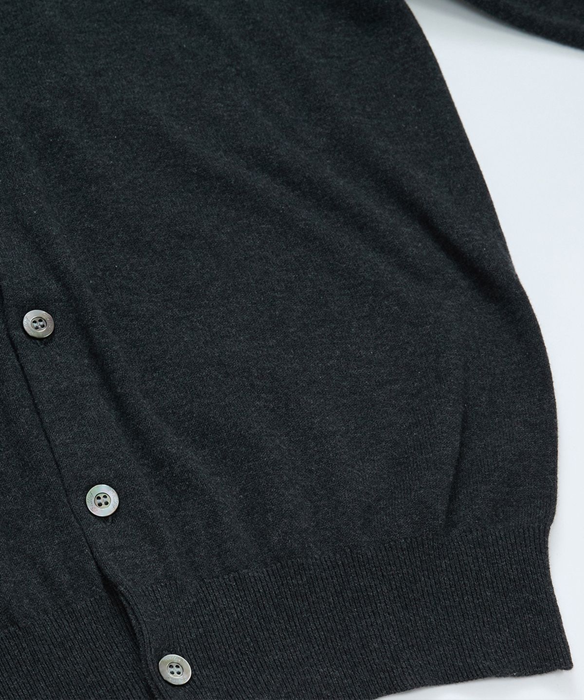 벨리프(BELLIEF) Essential Cotton Comfort Collar Cardigan (Grey)