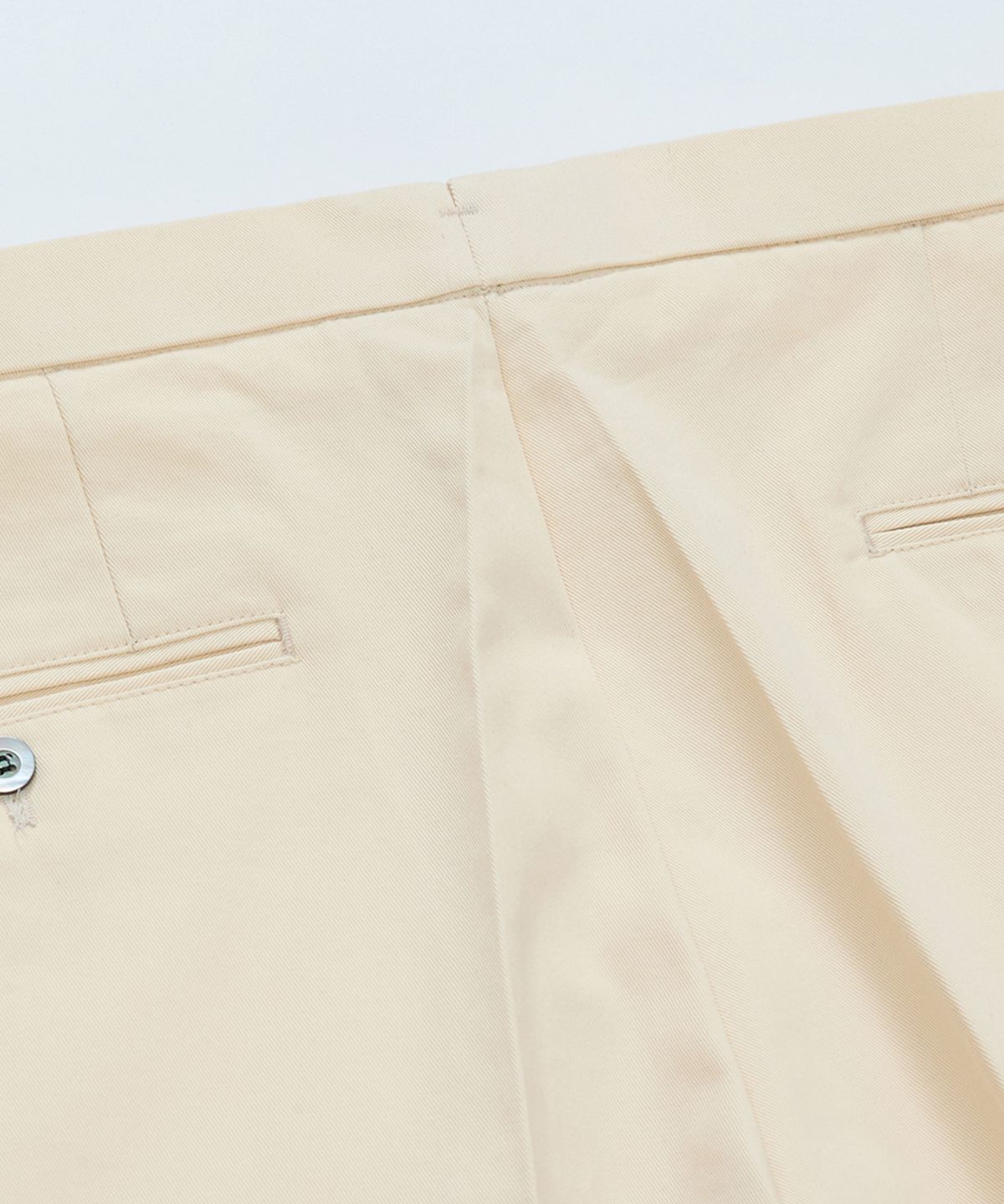벨리프(BELLIEF) Cotton adjust Double Pleats relaxed Chino Pants (Ecru)