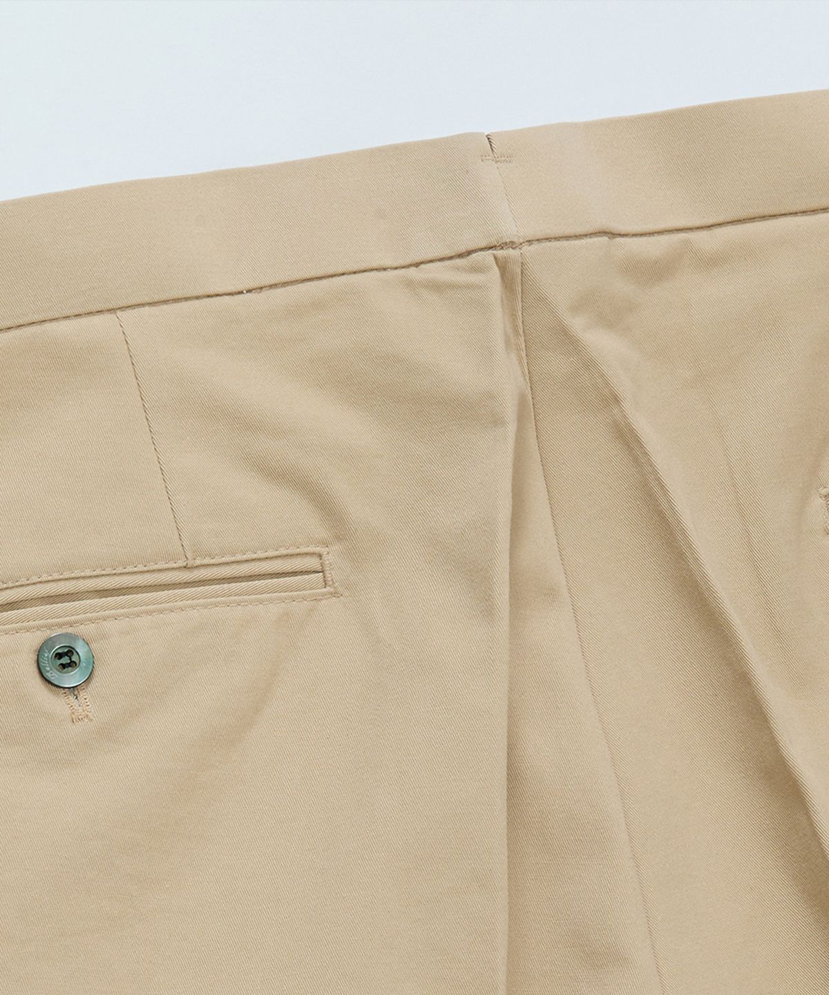 벨리프(BELLIEF) Cotton adjust Double Pleats relaxed Chino Pants (Khaki)