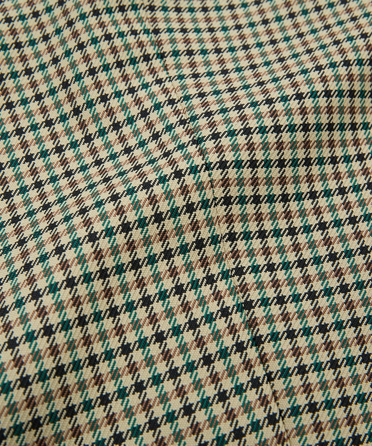 벨리프(BELLIEF) Gun club check Single Pleat banding chino (Check)_JAPAN FABRIC