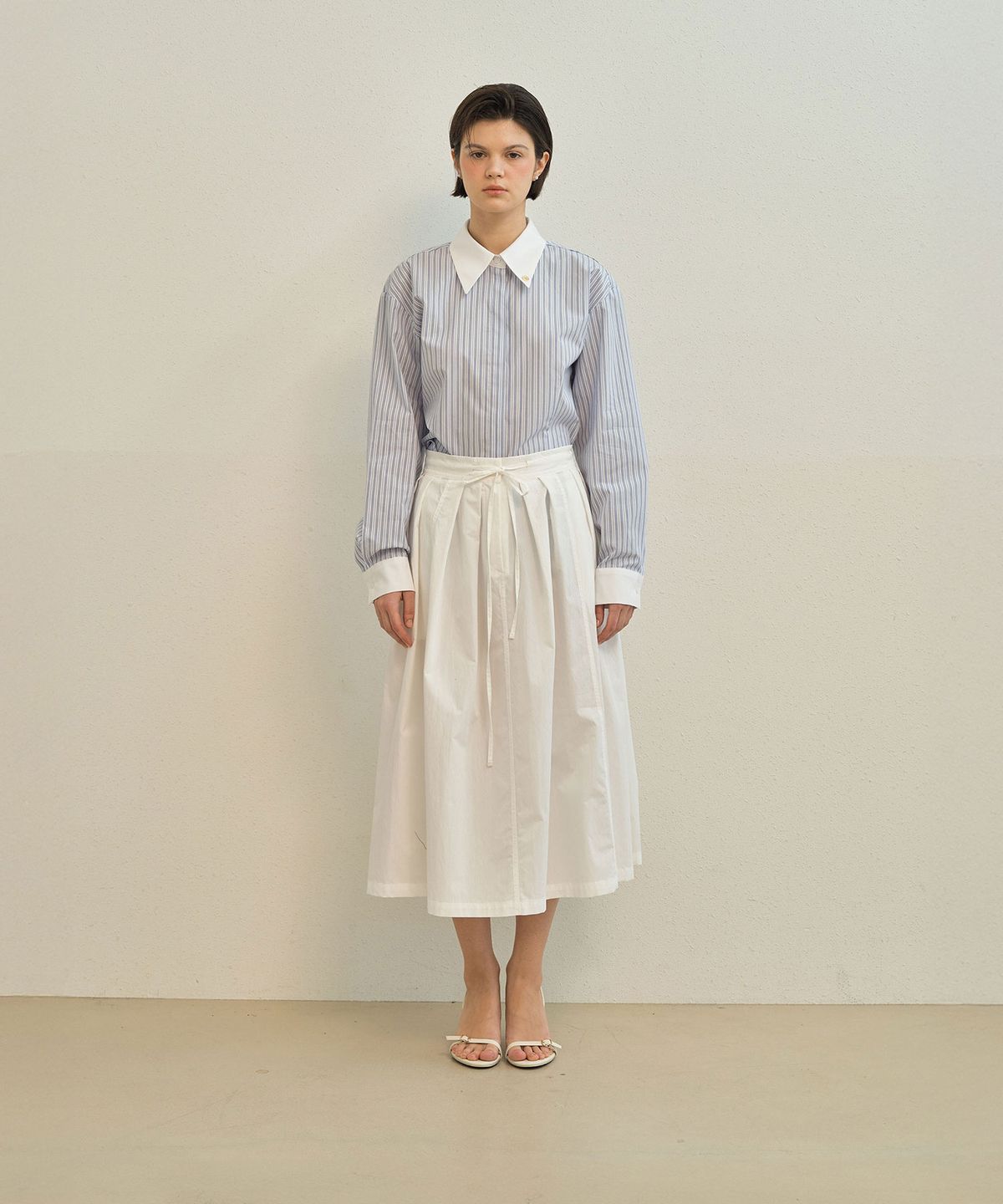메이버유(MAYVERU) Atte Flare Skirt _ Ivory