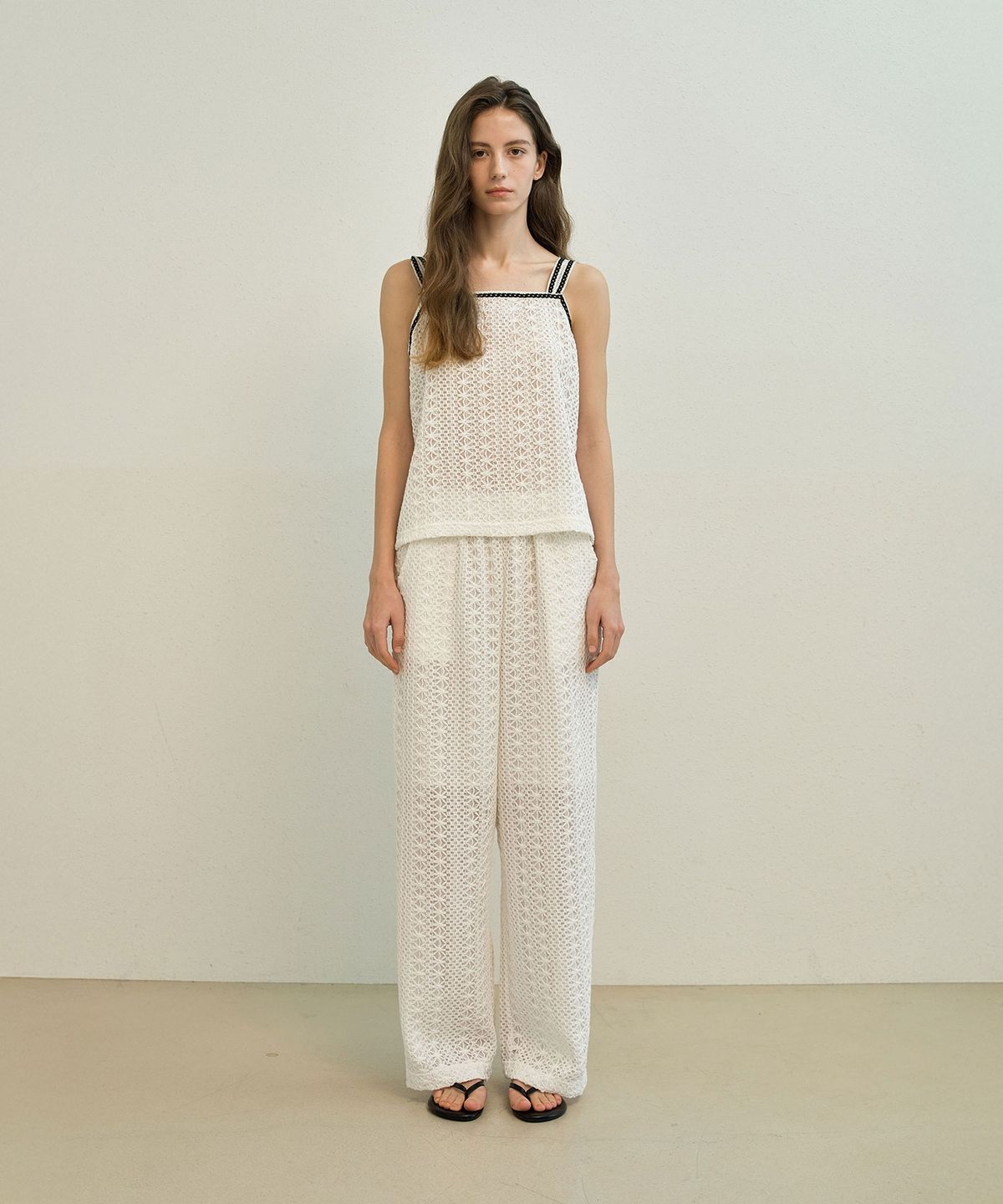 메이버유(MAYVERU) Cyndi Lace Pants _ Ivory