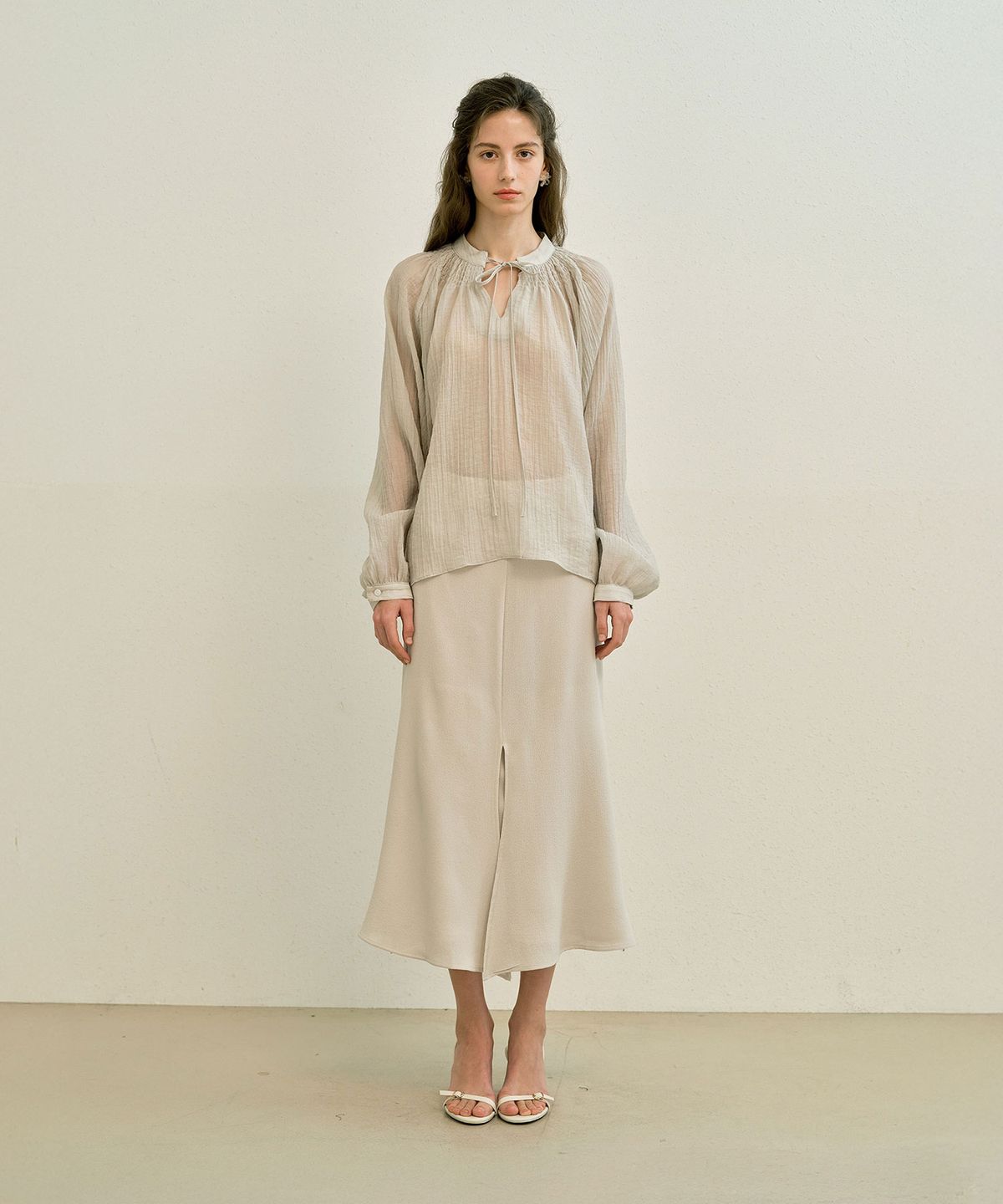 메이버유(MAYVERU) Thea Blouse _ Mint