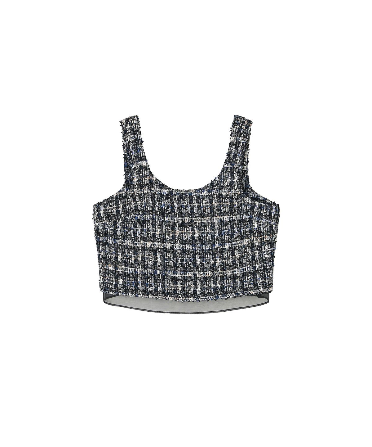 메이버유(MAYVERU) Tento Tweed Vest _ Black