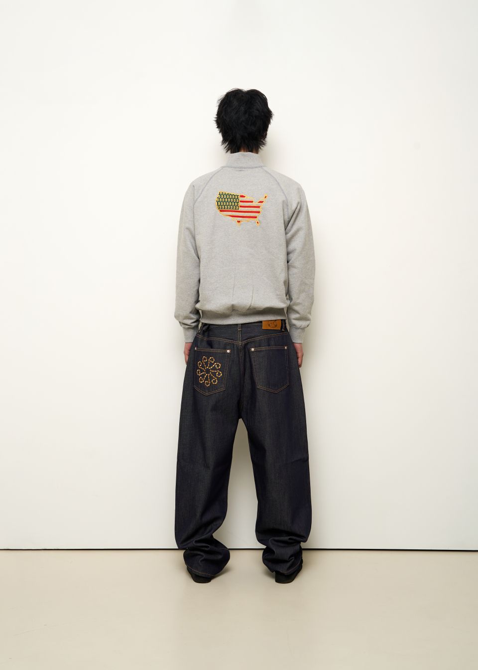 MUSINSA公式 | 9999ARCHIVE Linking Wide Denim Pants