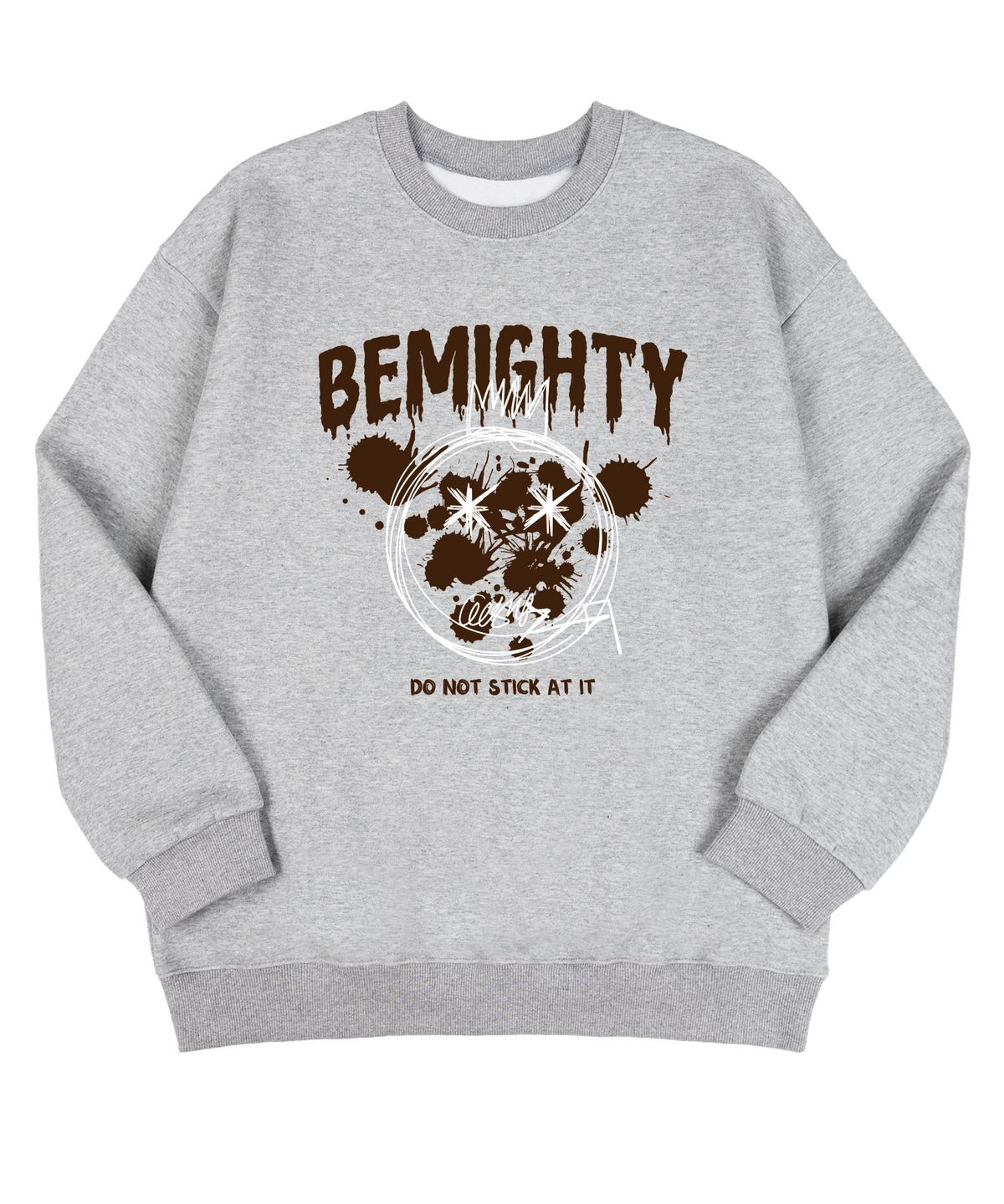 비마이티(BEMIGHTY) 베어 스프레이 오버핏 삼단쭈리 맨투맨