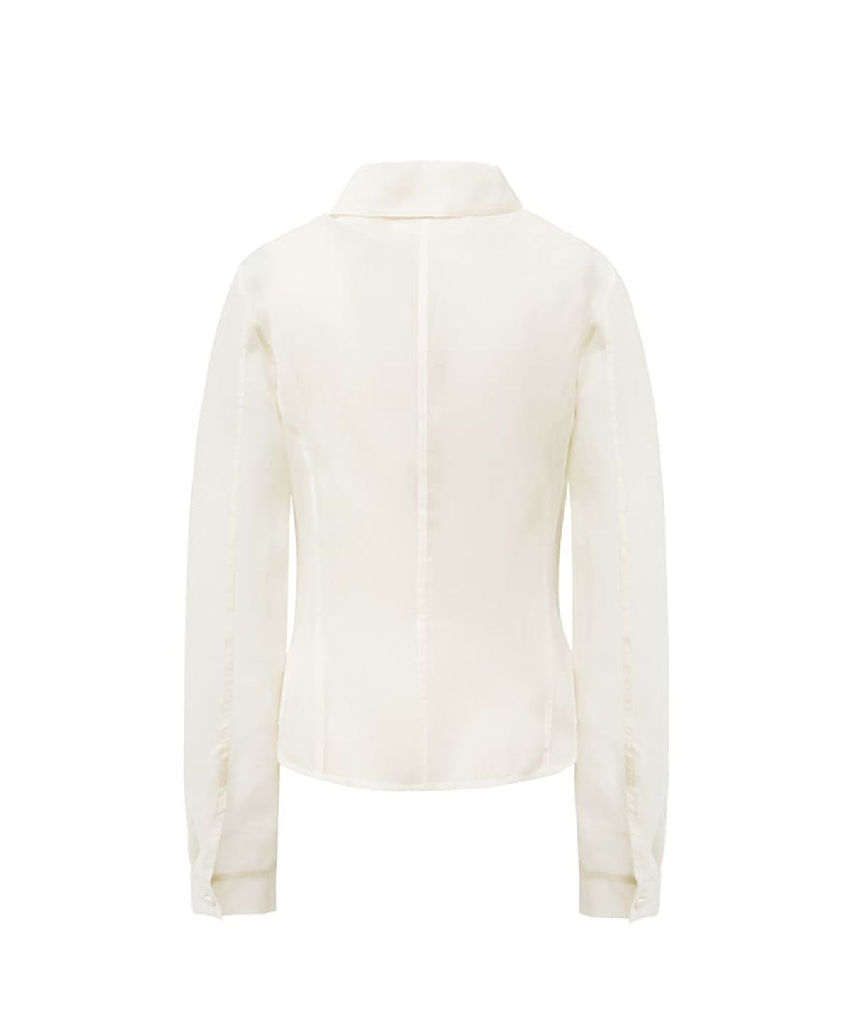 아모멘토(AMOMENTO) SHEER SLIM FIT SHIRTS_IVORY