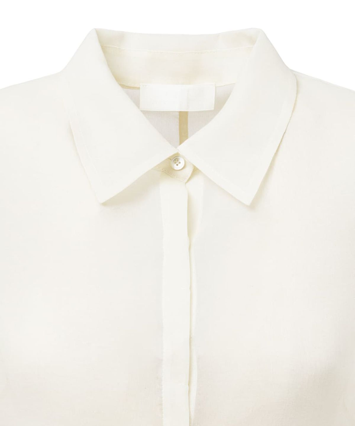 아모멘토(AMOMENTO) SHEER SLIM FIT SHIRTS_IVORY