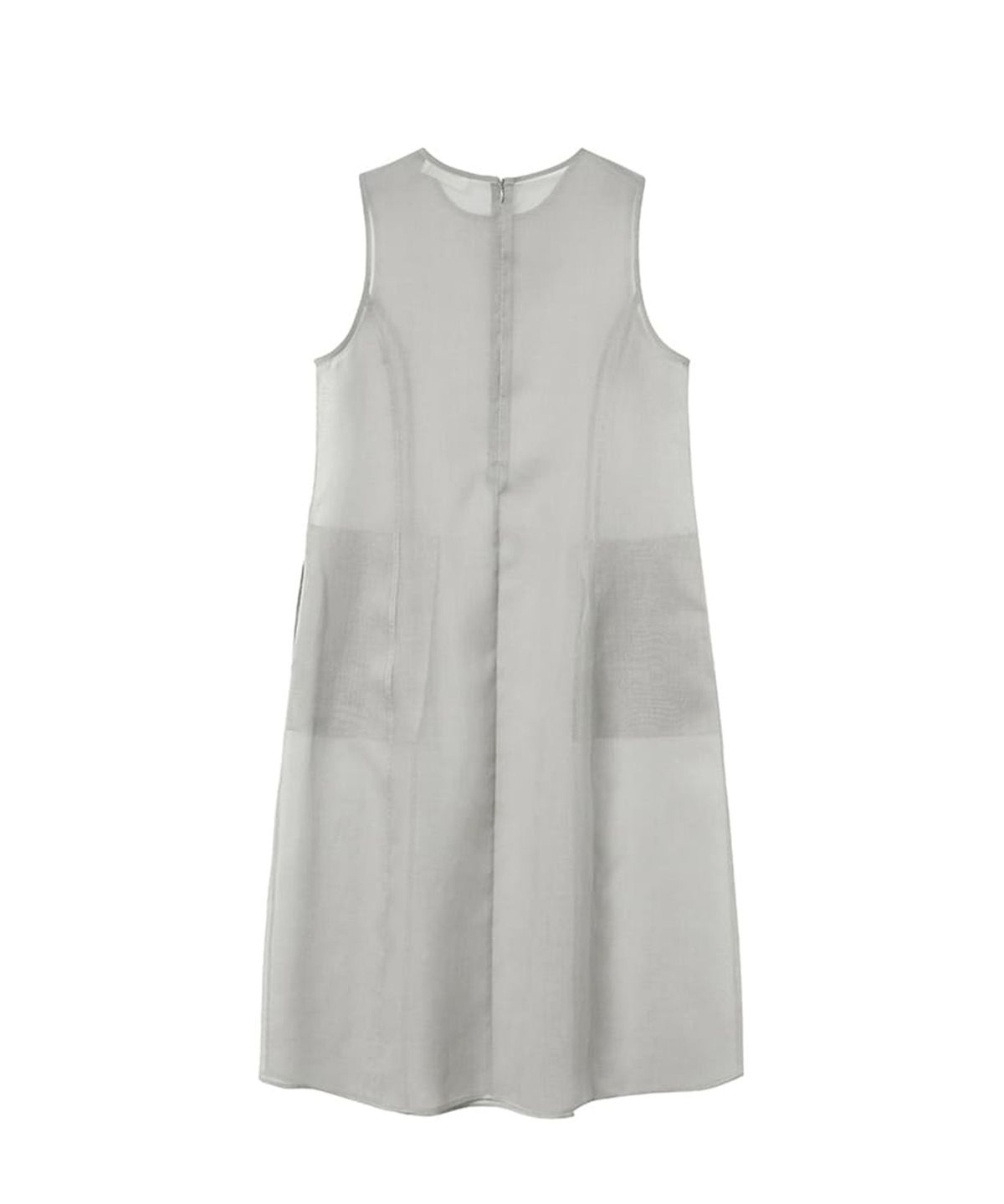 아모멘토(AMOMENTO) SHEER LONG DRESS_GREY