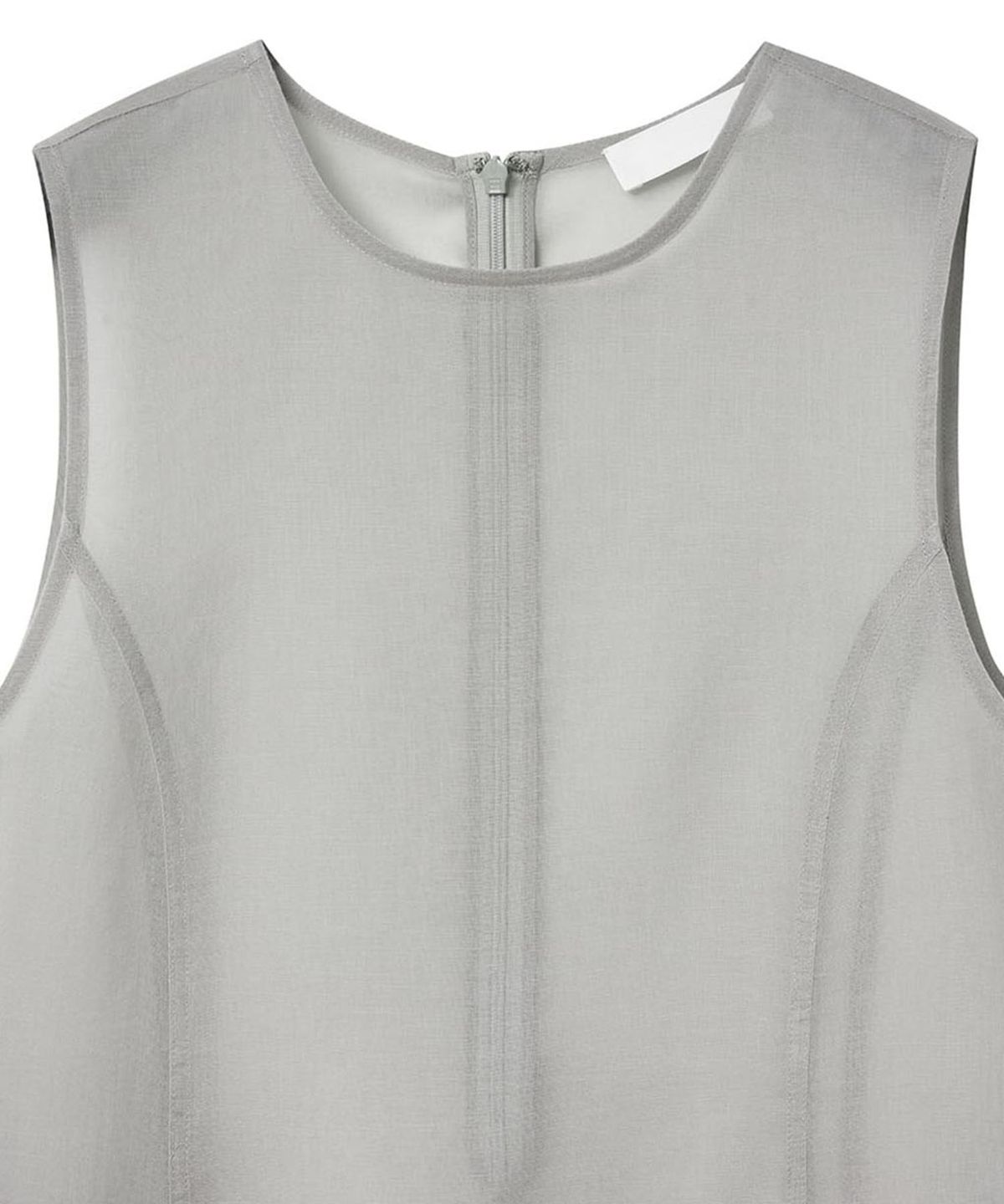 아모멘토(AMOMENTO) SHEER LONG DRESS_GREY