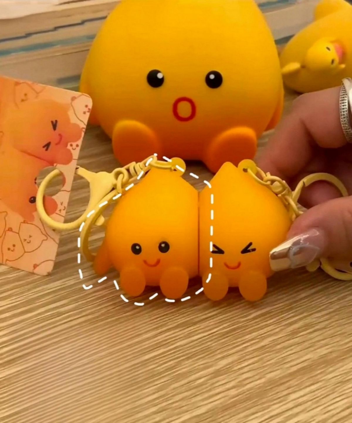 마샤투(MASHATOO) 귀요미 불꽃 요정 커플 자석 키링