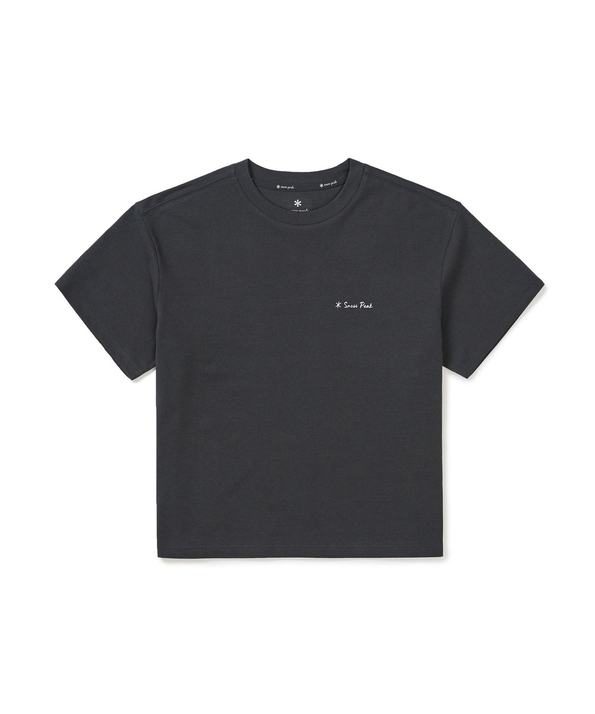 스노우피크 어패럴(SNOWPEAK APPAREL) 소로나 여성 트로피컬 반팔 티셔츠 (S25MWFTS71) Dark Charcoal