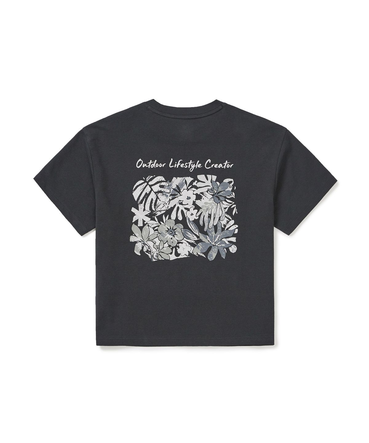 스노우피크 어패럴(SNOWPEAK APPAREL) 소로나 여성 트로피컬 반팔 티셔츠 (S25MWFTS71) Dark Charcoal