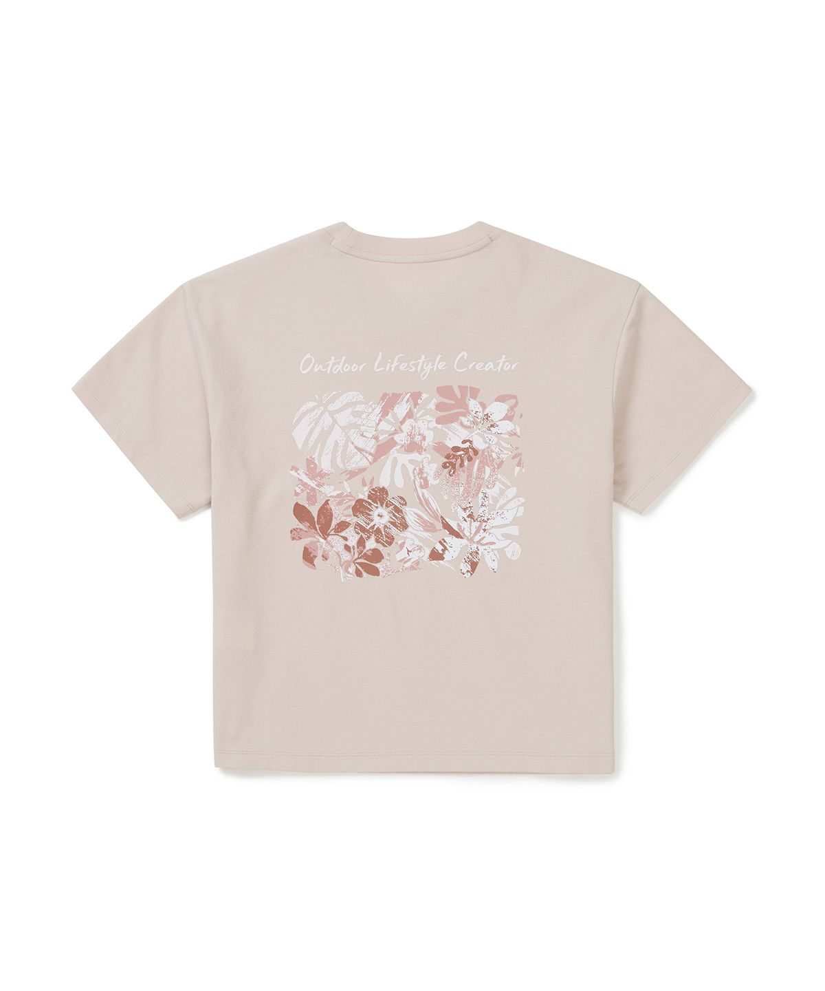 스노우피크 어패럴(SNOWPEAK APPAREL) 소로나 여성 트로피컬 반팔 티셔츠 (S25MWFTS71) Light Pink