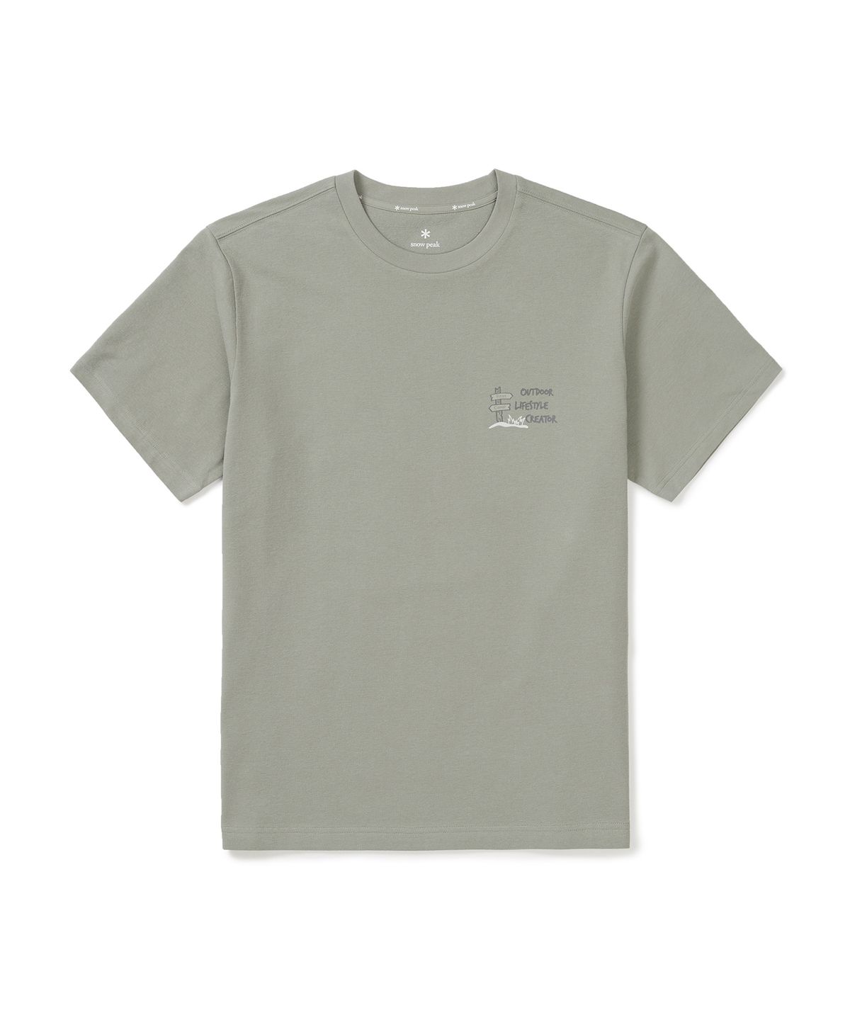 스노우피크 어패럴(SNOWPEAK APPAREL) 소로나 기어 반팔 티셔츠 (S25MUFTS70) Smog Khaki