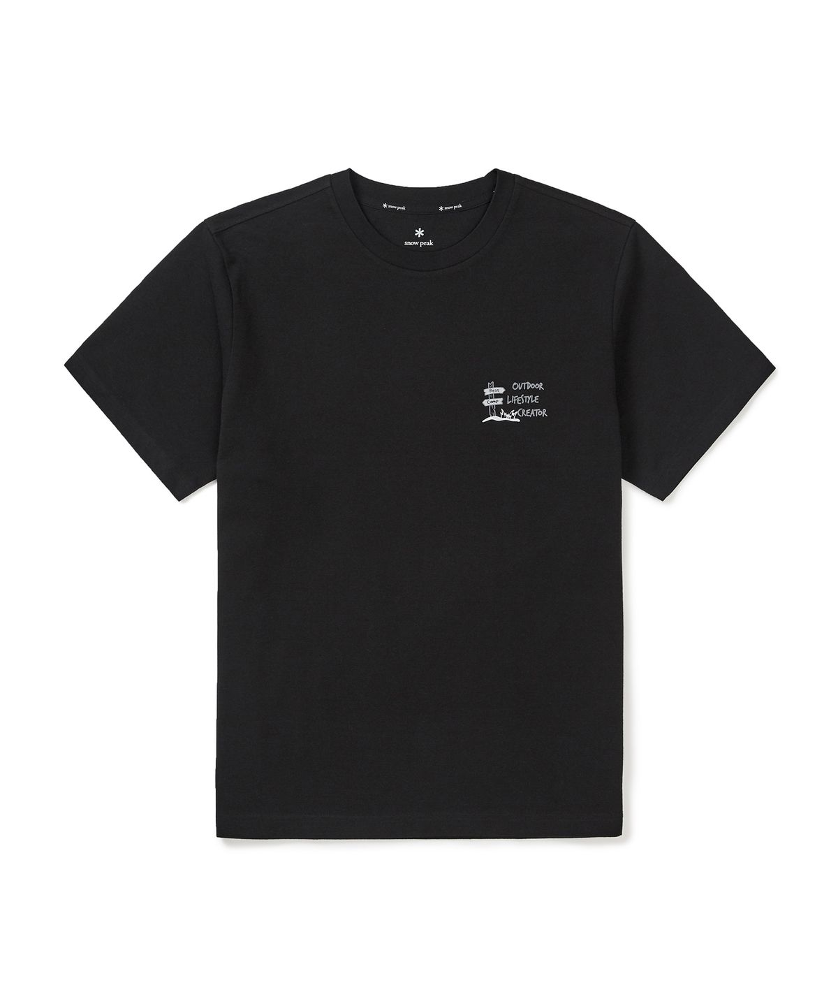 스노우피크 어패럴(SNOWPEAK APPAREL) 소로나 기어 반팔 티셔츠 (S25MUFTS70) Black