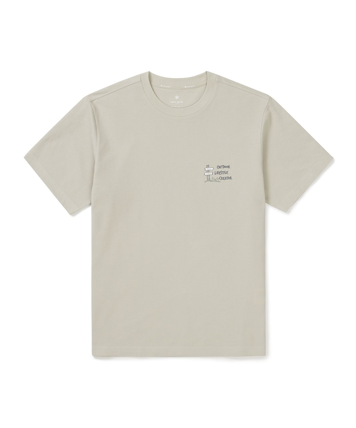 스노우피크 어패럴(SNOWPEAK APPAREL) 소로나 기어 반팔 티셔츠 (S25MUFTS70) Beige