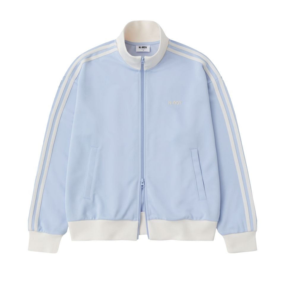 ☆NERDY☆ Heritage NY Track Top Black Navy Soft Blue MUSINSA | NERDY Classic NY Track Top (Cream/Pale Blue/Black)