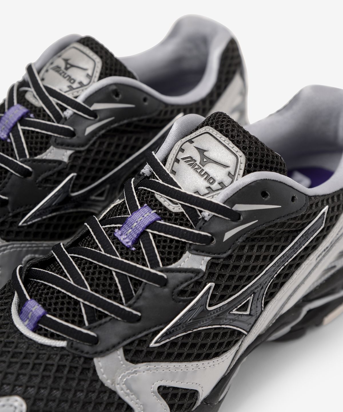 미즈노(MIZUNO) (공용) 웨이브 라이더 10 - 블랙:블랙 샌드:퍼플 헤이즈 / D1GA250601