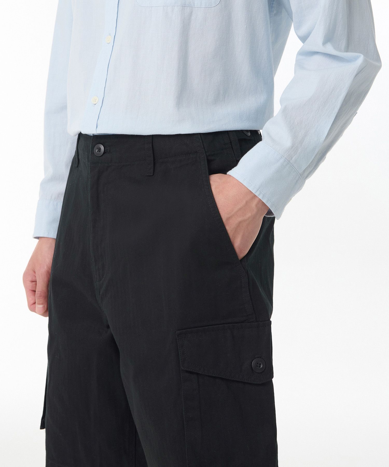 ★MUSINSA STANDARD★ Cotton Herringbone Cargo Shorts Black M MUSINSA | MUSINSA STANDARD Cotton Herringbone Cargo Shorts