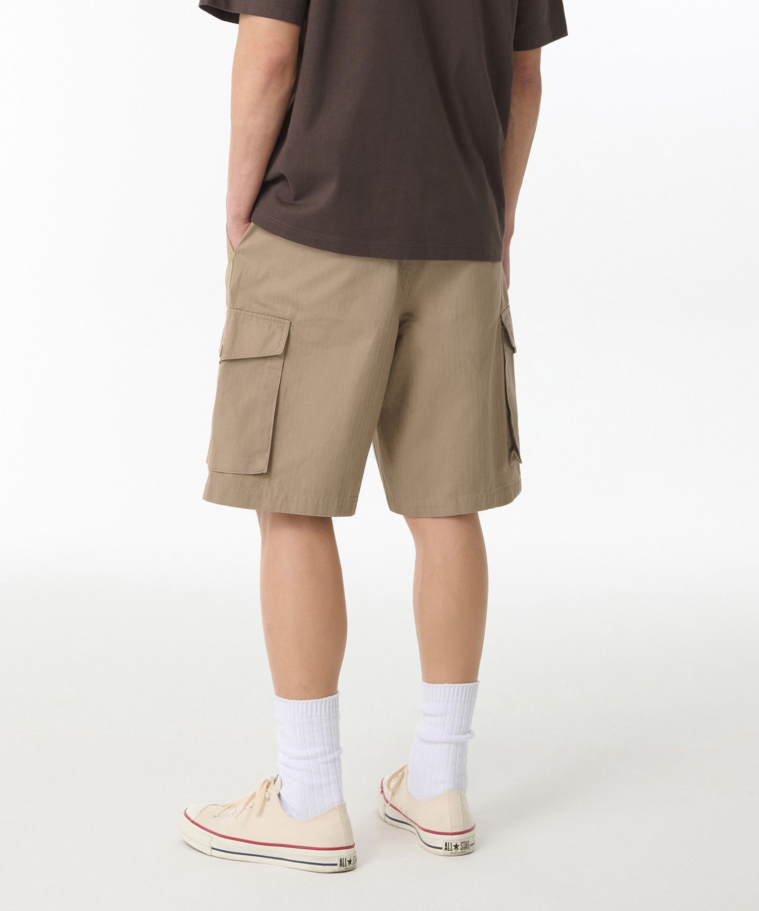 ★MUSINSA STANDARD★ Cotton Herringbone Cargo Shorts Black M MUSINSA | MUSINSA STANDARD Cotton Herringbone Cargo Shorts
