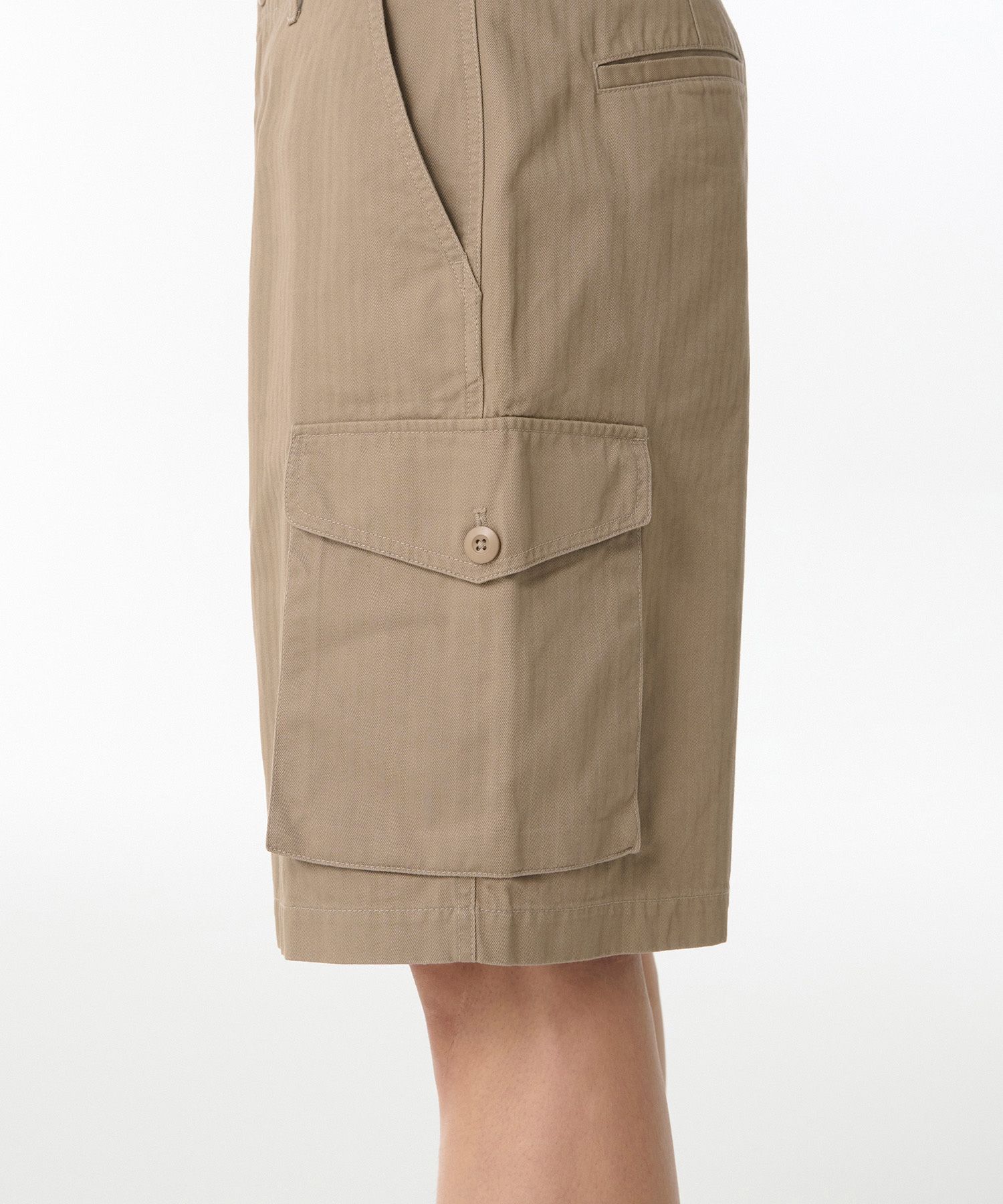 ★MUSINSA STANDARD★ Cotton Herringbone Cargo Shorts Beige M MUSINSA | MUSINSA STANDARD Cotton Herringbone Cargo Shorts