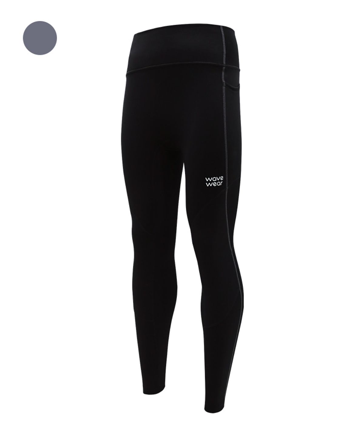 웨이브웨어(WAVEWEAR) 기모 무릎 테이핑 컴프레션 우먼스 서포트 스티치 레깅스