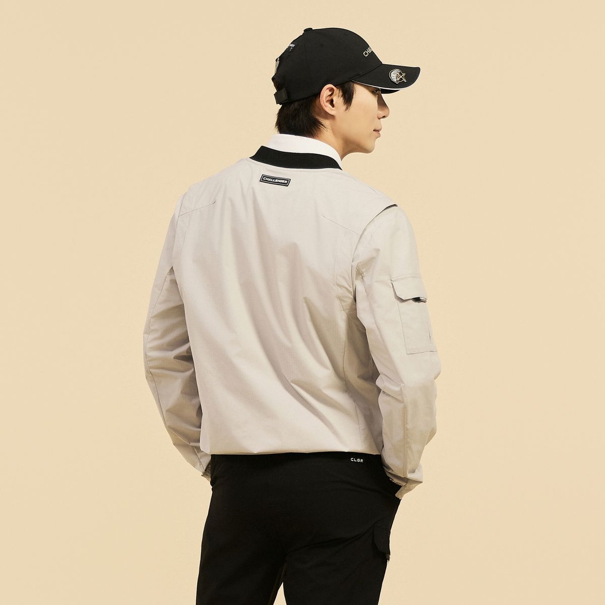 챌린저(CHALLENGER) 남성 스윙마스터 스타디움 블루종 점퍼 라이트그레이
