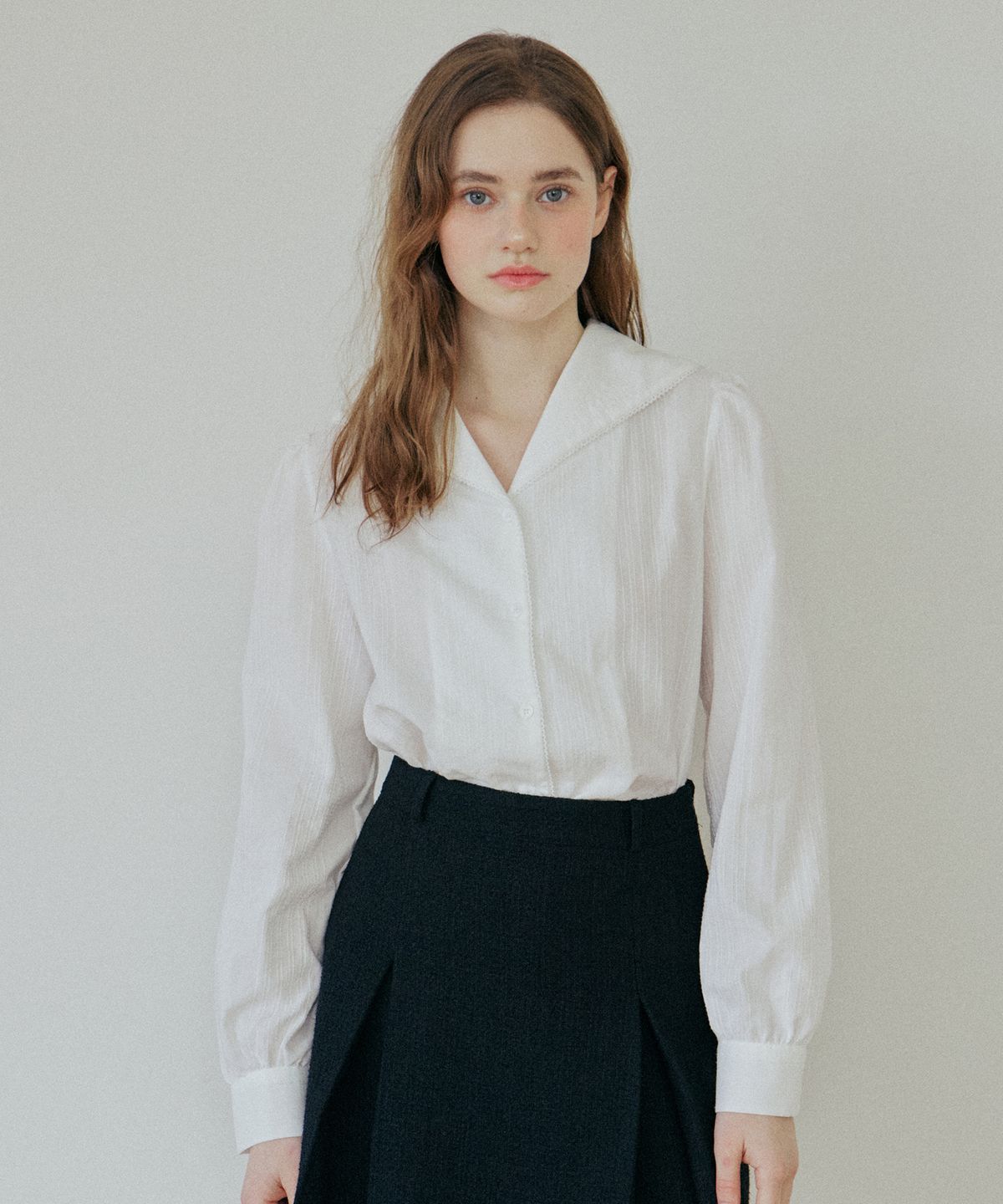 엽페(YUPPE) LACE COLLAR SHIRT_WHITE