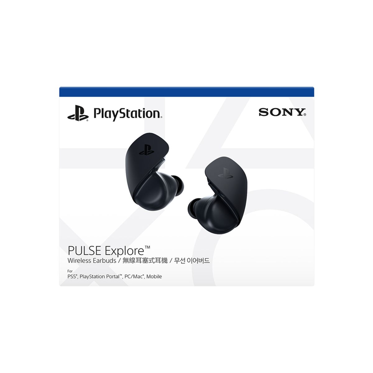 플레이스테이션(PLAYSTATION) PS5 펄스 익스플로어 무선 이어버드 미드나이트 블랙