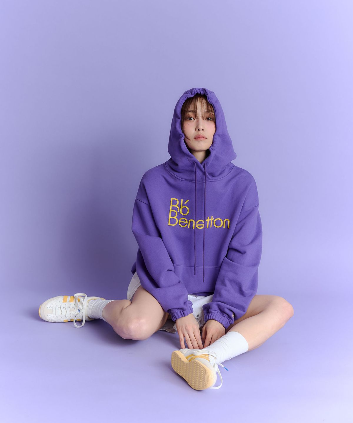비플랫 베네통(Bb' BENETTON) 비비타이포 후드 (PurPle)