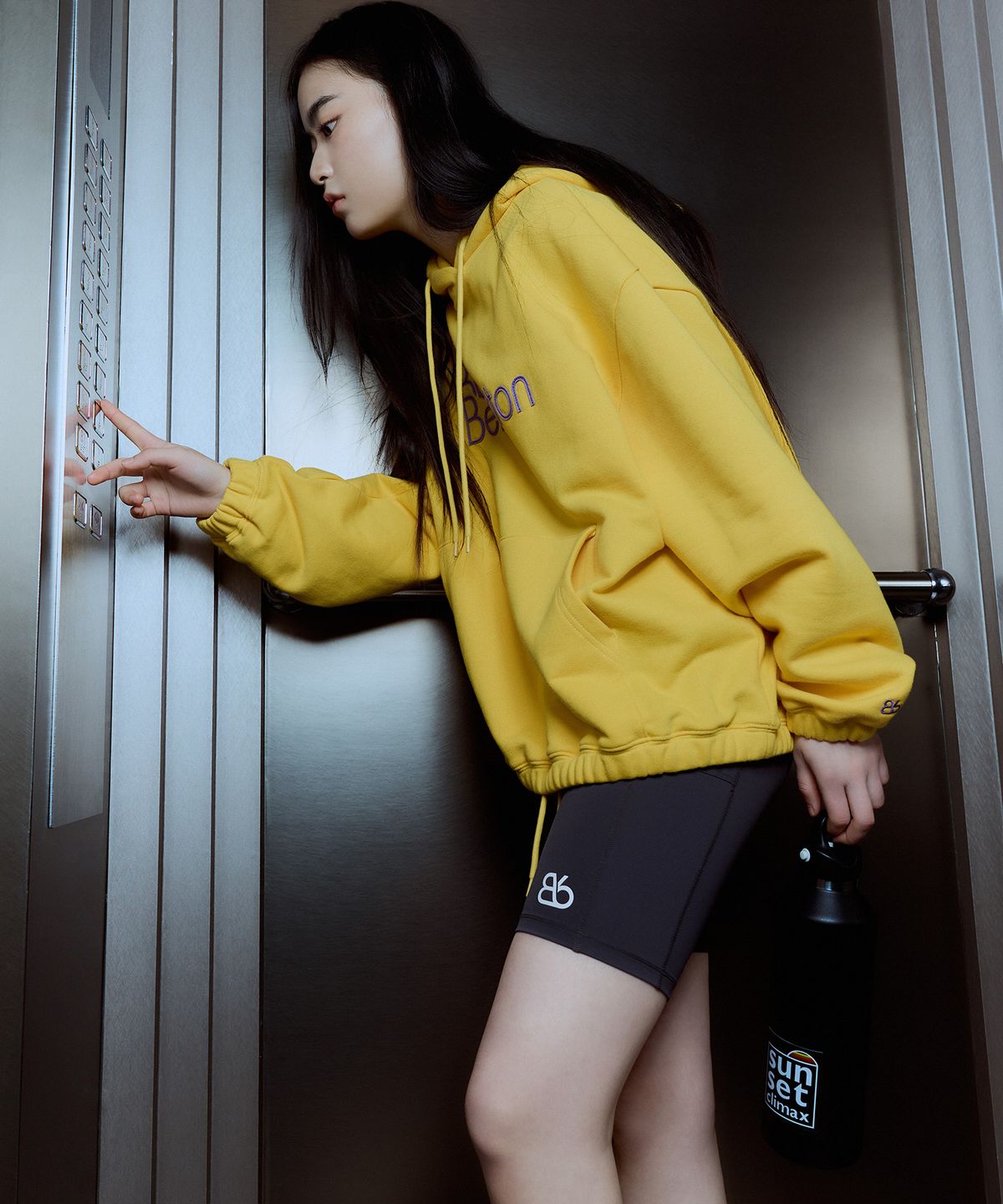 비플랫 베네통(Bb' BENETTON) 비비타이포 후드 (Yellow)