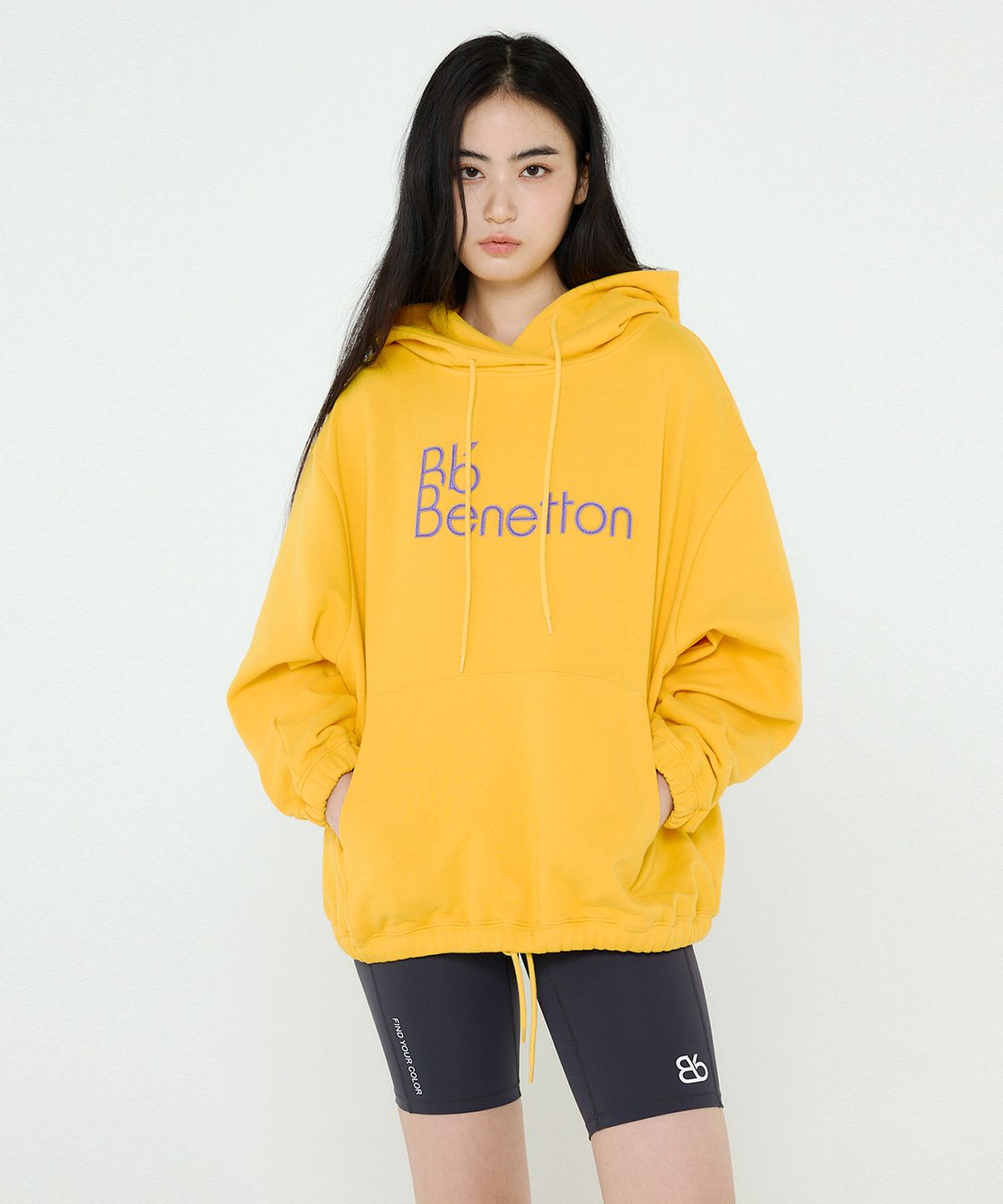 비플랫 베네통(Bb' BENETTON) 비비타이포 후드 (Yellow)