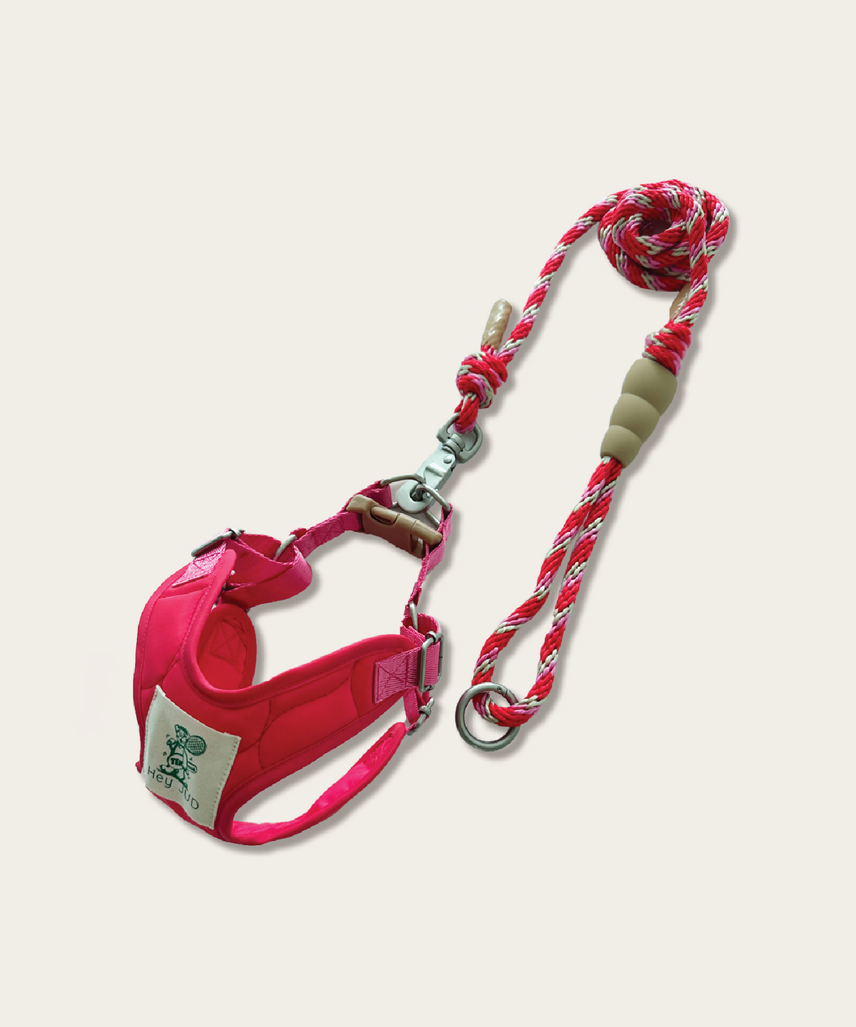 헤이쥬드(HEYJUD) Preppy Dog Harness 프레피 독 하네스 (Sera Magenta)