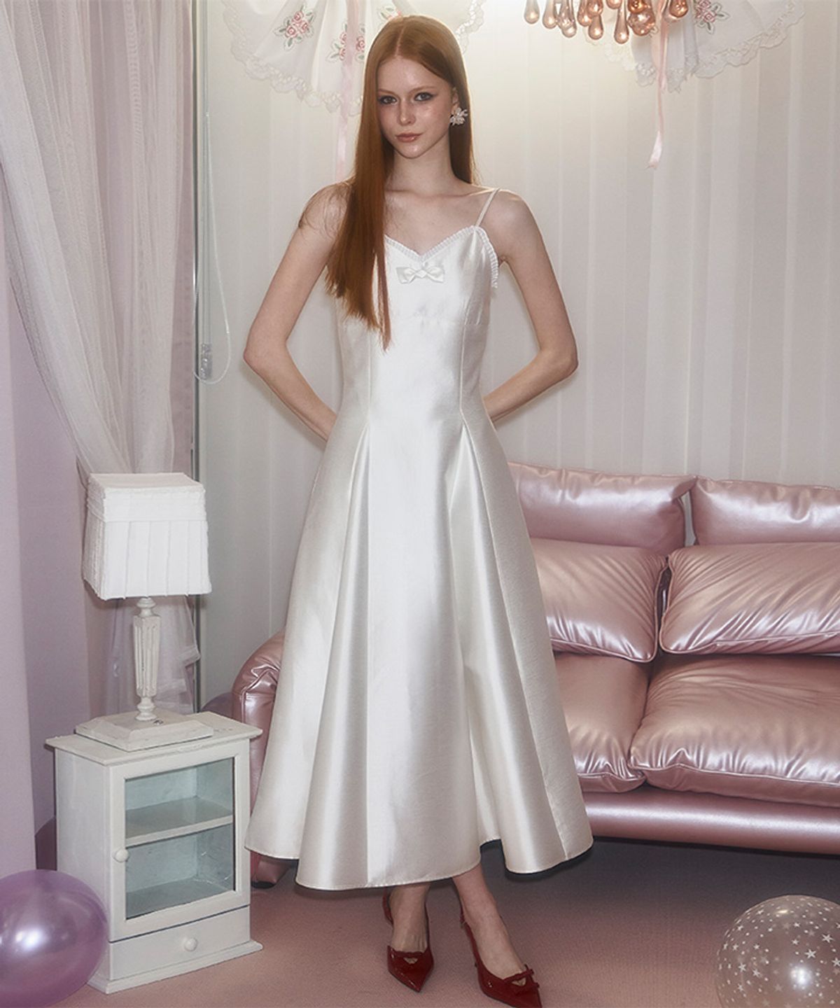 로제프란츠(ROSEFRANTZ) Plum Long Dress [Cream]