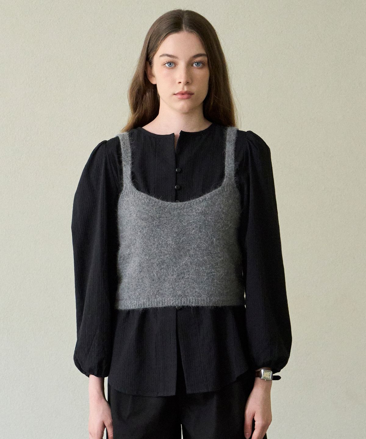 엘리오티(ELLIOTI) Angora Buistier Knit Top_3Color