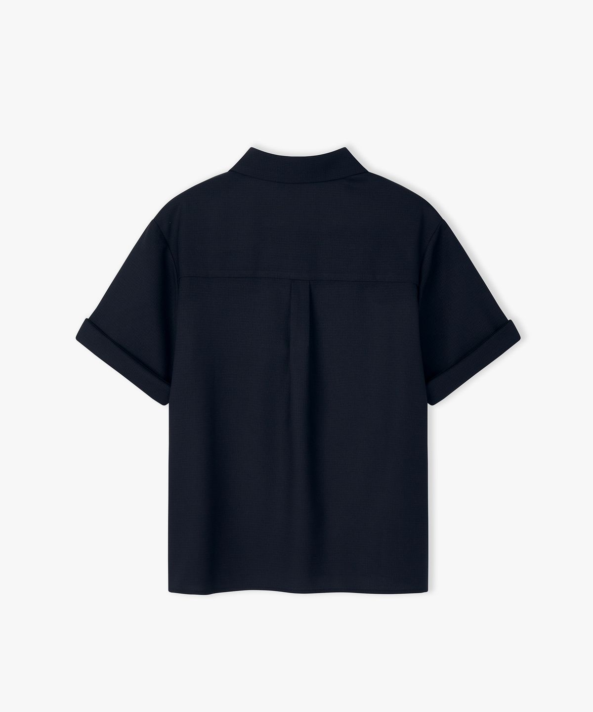 플로즈룸(FLAWSROOM) Half Rollup Shirts BLACK