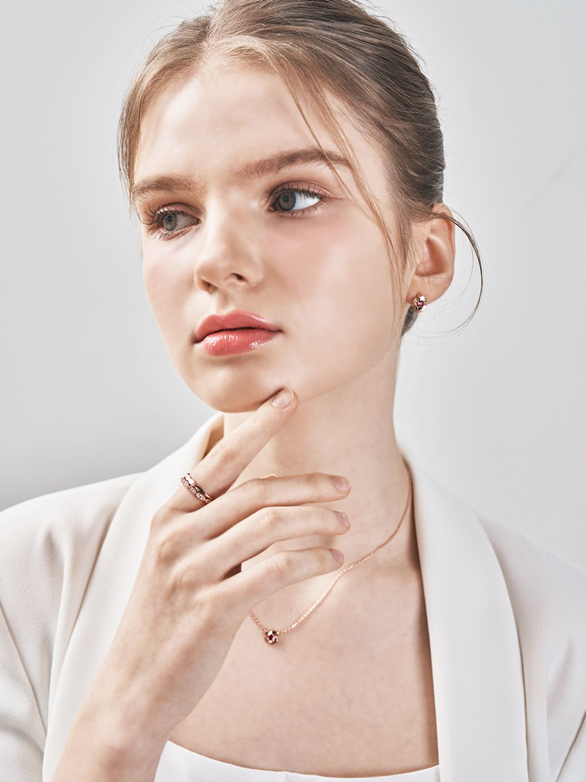 엘르주얼리(ELLEJEWELRY) 레이스 레이어드 링 2종 세트 ELBRWR140