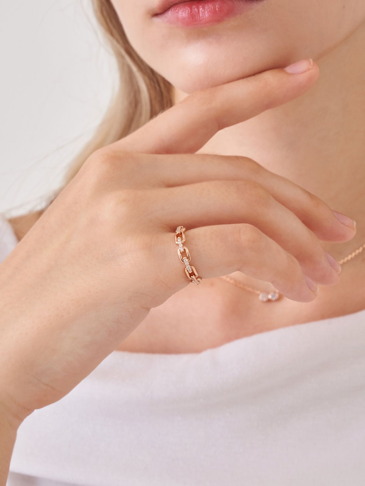 엘르주얼리(ELLEJEWELRY) 심플 체인 오픈링 ELBRWR058