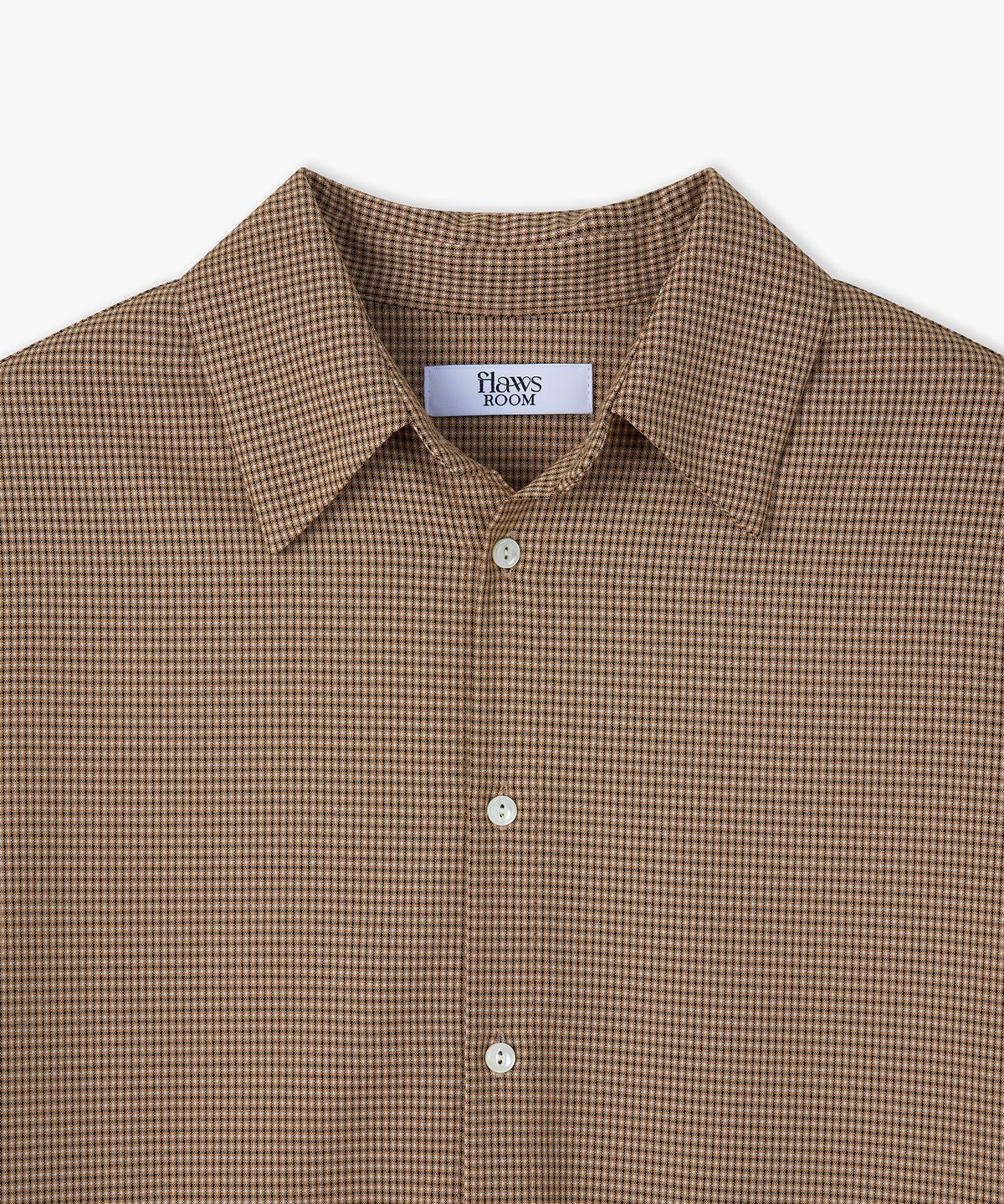 플로즈룸(FLAWSROOM) Half Rollup Shirts CAMEL