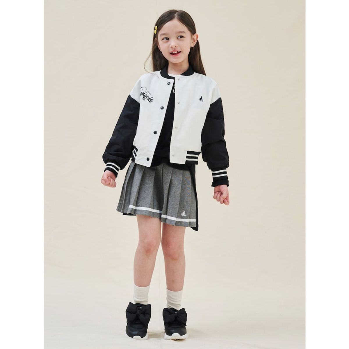빈폴 키즈(BEANPOLE KIDS) 여아 바서티 점퍼  아이보리 (BI5239G020)