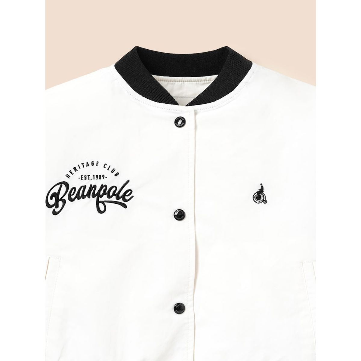 빈폴 키즈(BEANPOLE KIDS) 여아 바서티 점퍼  아이보리 (BI5239G020)