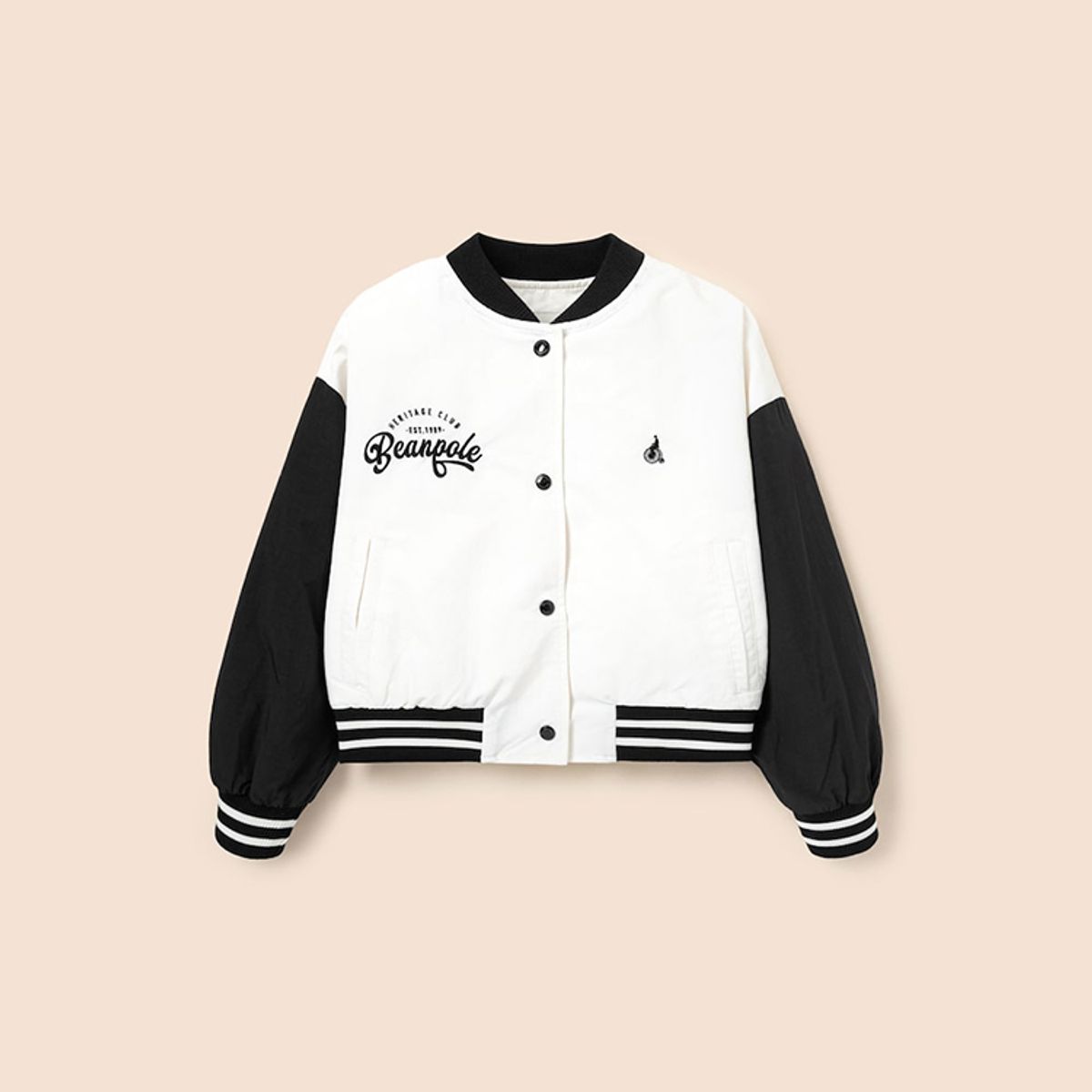 빈폴 키즈(BEANPOLE KIDS) 여아 바서티 점퍼  아이보리 (BI5239G020)
