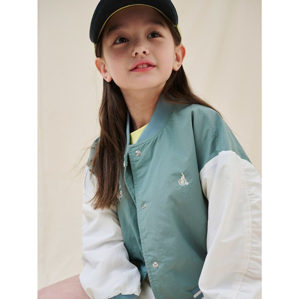 빈폴 키즈(BEANPOLE KIDS) 여아 바서티 점퍼  그린 (BI5239G02M)