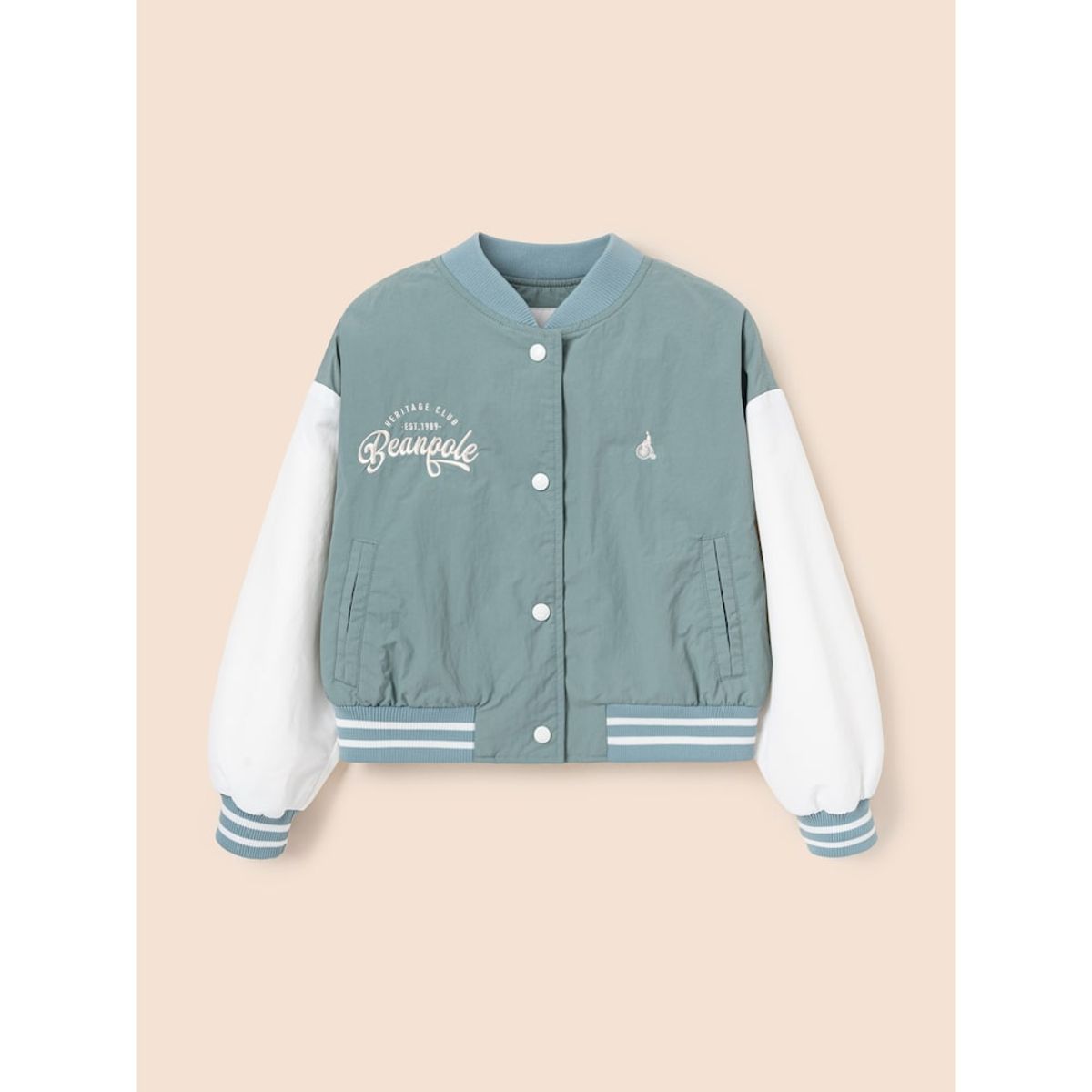 빈폴 키즈(BEANPOLE KIDS) 여아 바서티 점퍼  그린 (BI5239G02M)