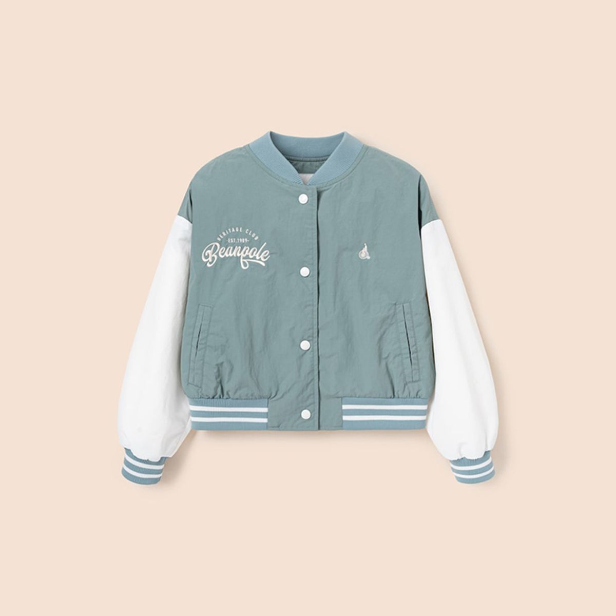 빈폴 키즈(BEANPOLE KIDS) 여아 바서티 점퍼  그린 (BI5239G02M)
