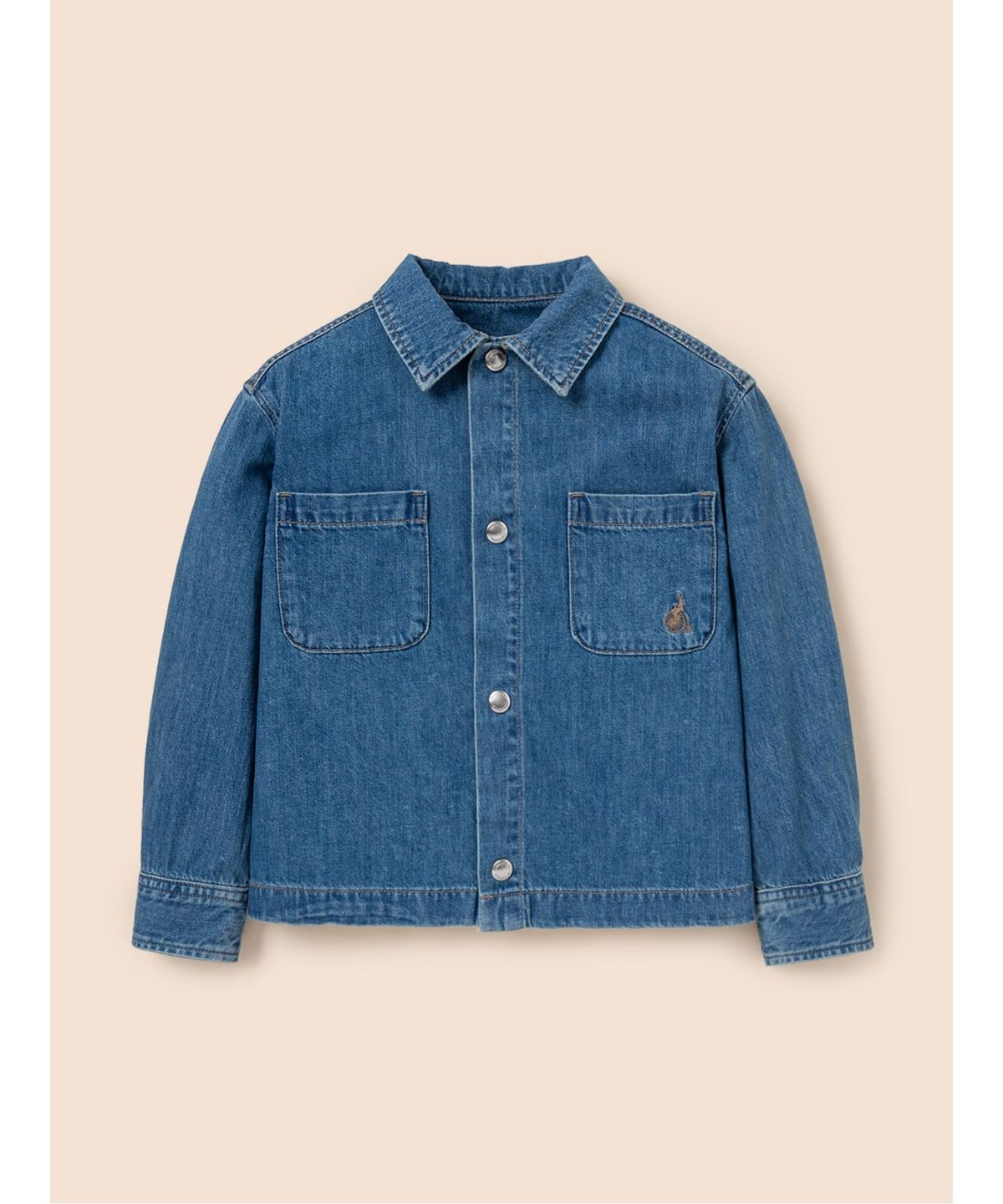 빈폴 키즈(BEANPOLE KIDS) 데님 자켓형 셔츠  블루 (BI5264U90P) (BI5264U90P)